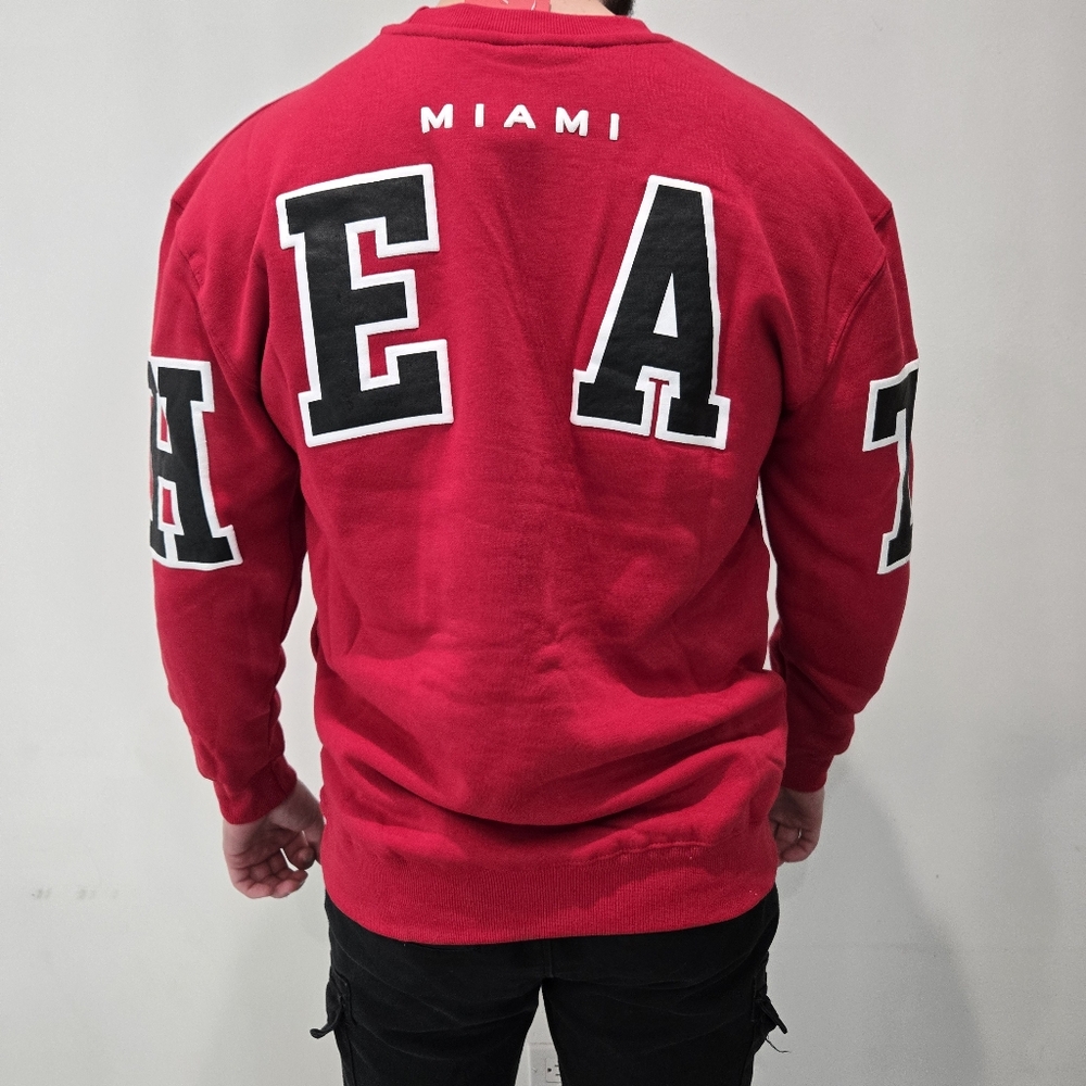 Miami Heat Embroidered Crewneck Sweatshirt